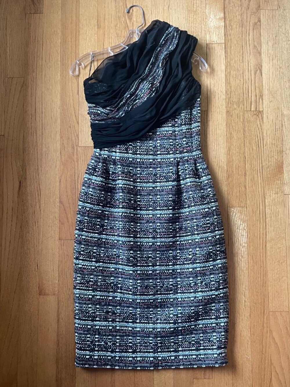 Matthew Williamson Tokyo Weave asymmetric shift dress, UK 8, new with tags